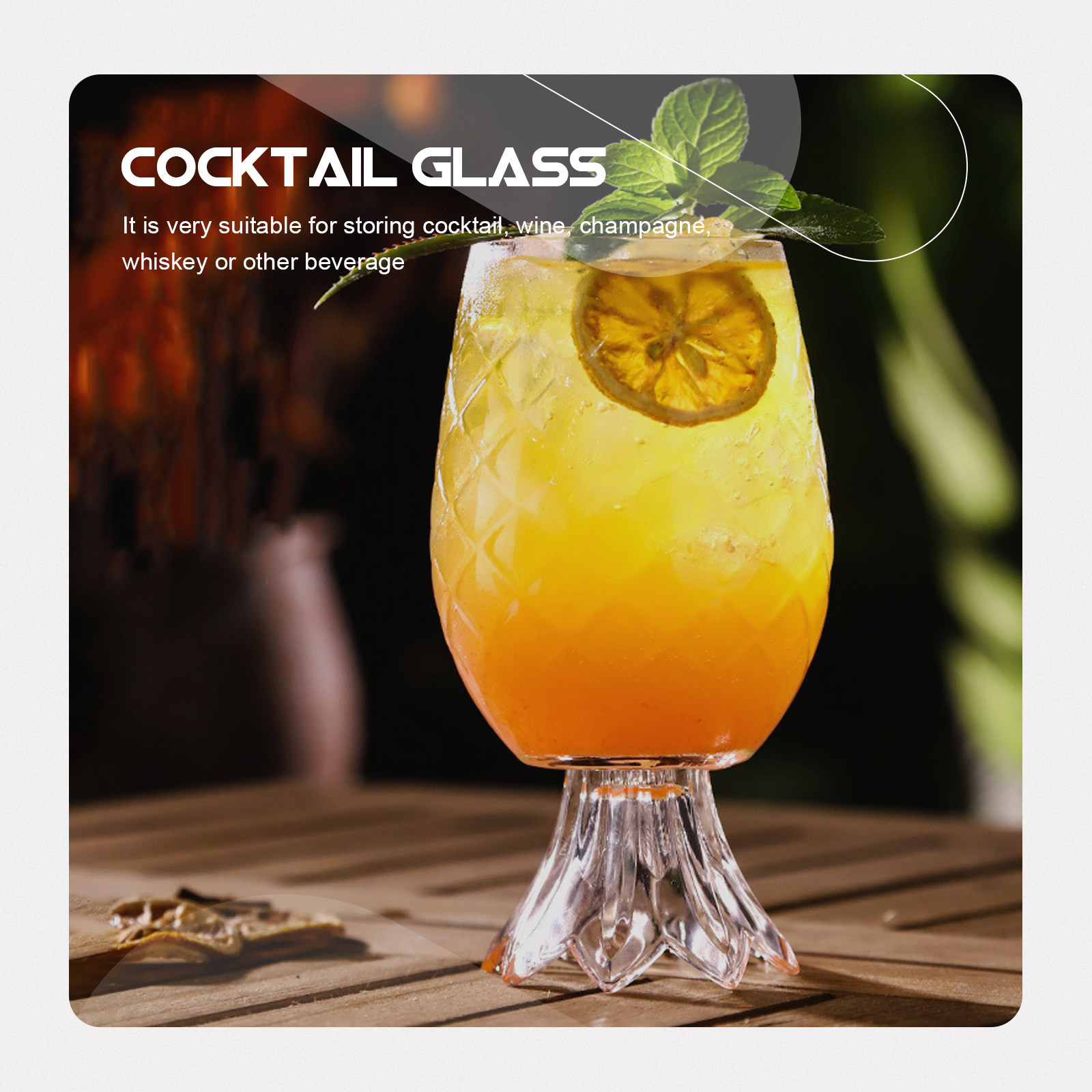 ชุดแก้วค็อกเทลทรงสับปะรดพรีเมี - Home Bar Set บทวิจารณ์และราคา