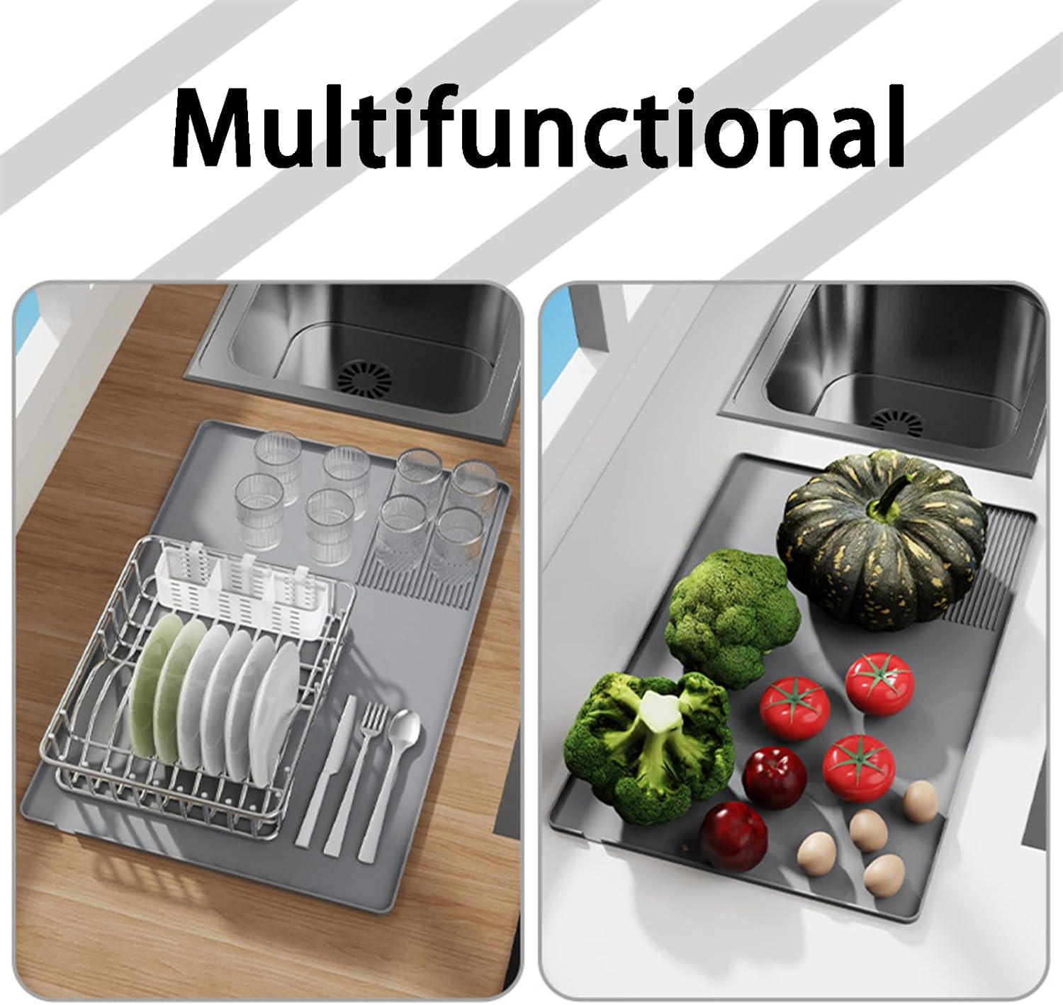 3-In-1 เสื่อกาแฟซิลิโคน Multi- - Bar Mat Rubber บทวิจารณ์และราคา